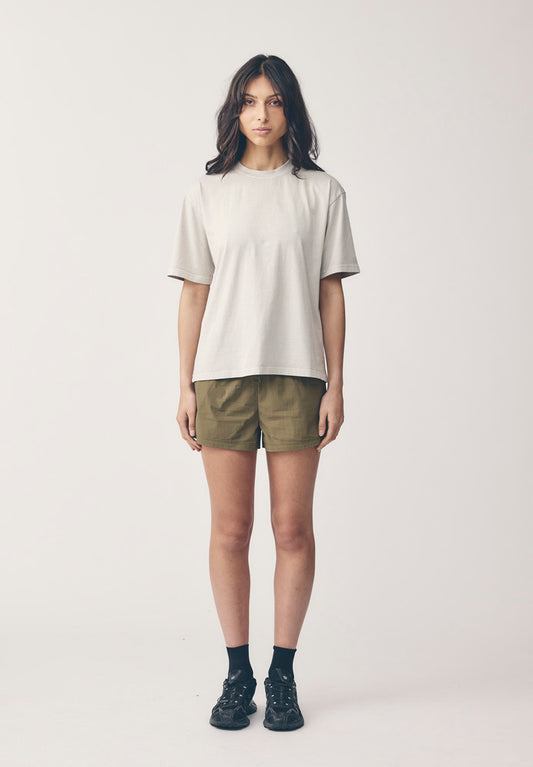 WOMENS RELAXED TEE, STONE