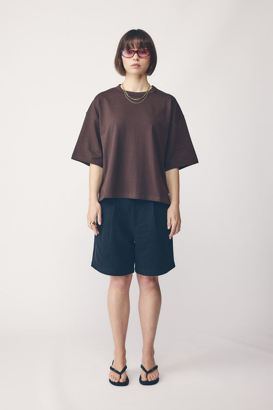 Heavy Boxy Tee, Cocoa