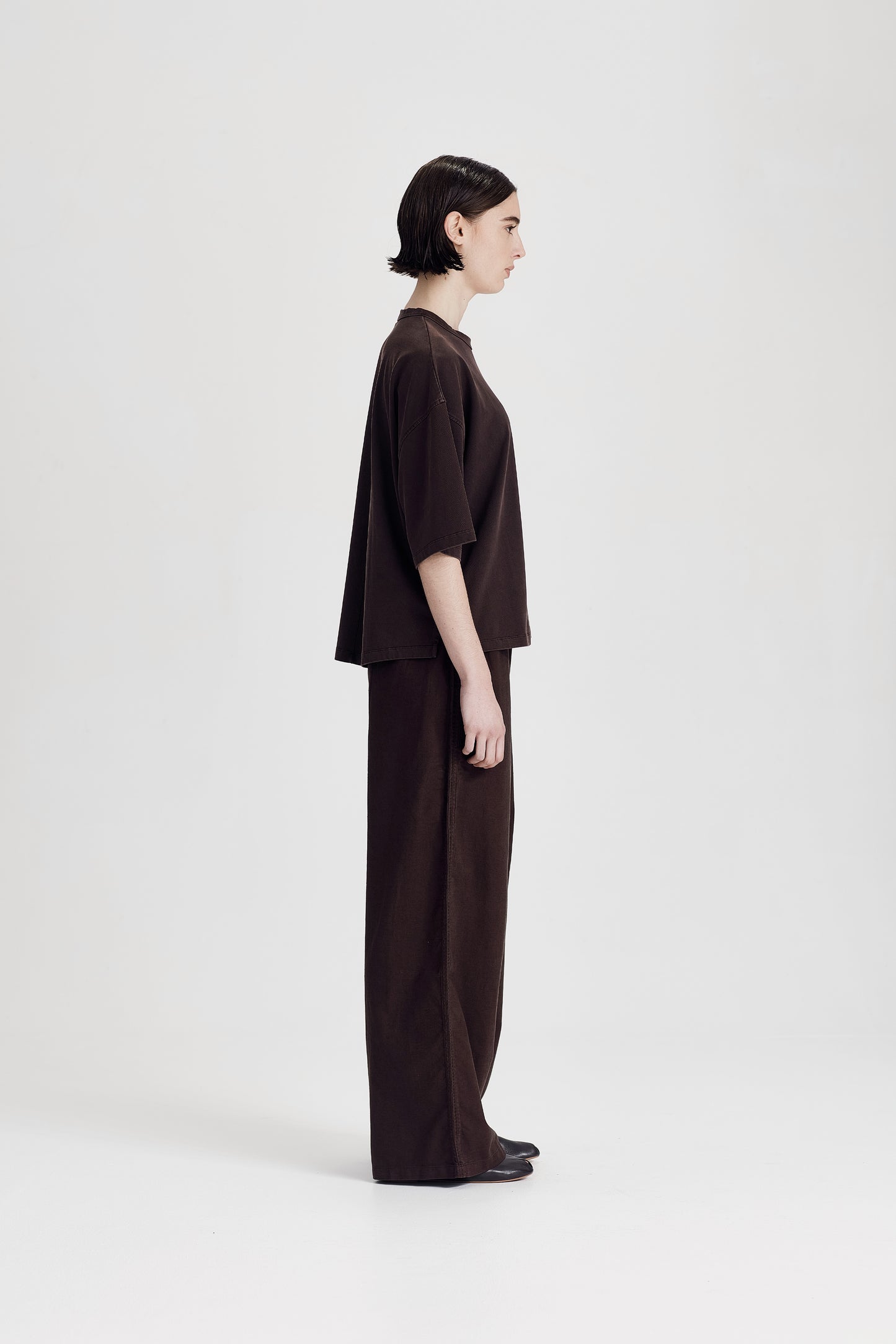 HEAVY BOXY TEE, COCOA
