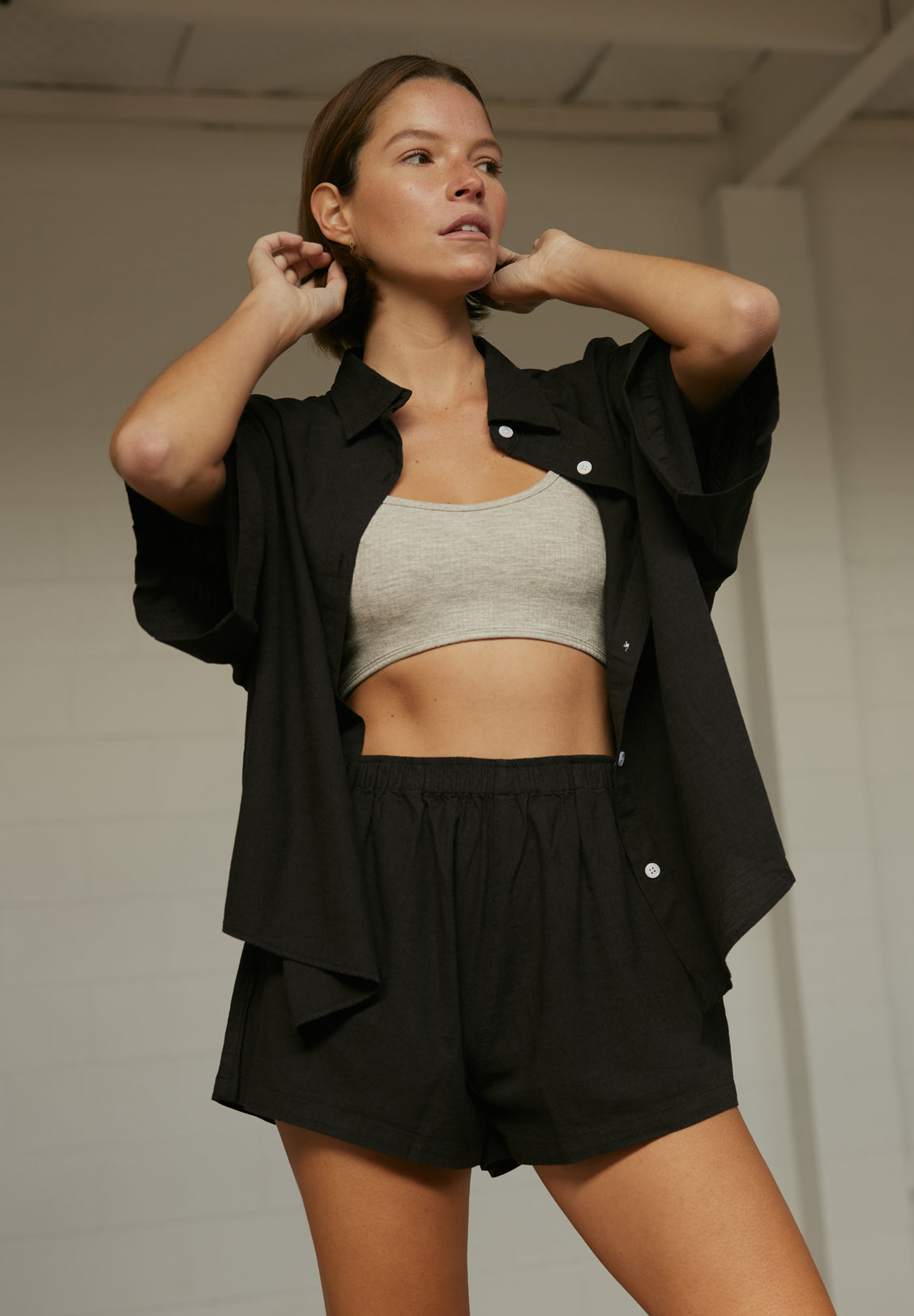 BOYFRIEND SHORT, BLACK