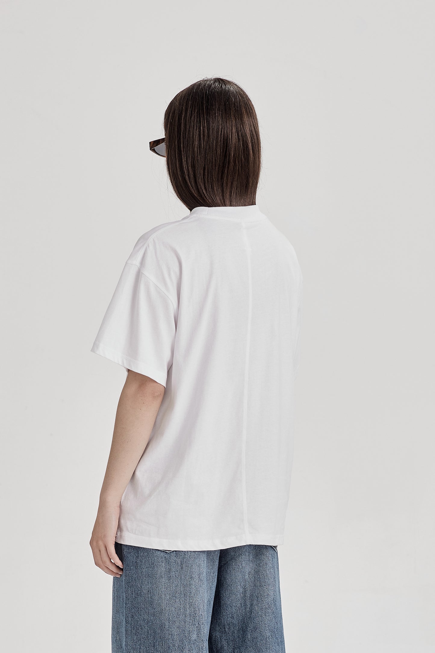WOMENS BOY TEE, WHITE