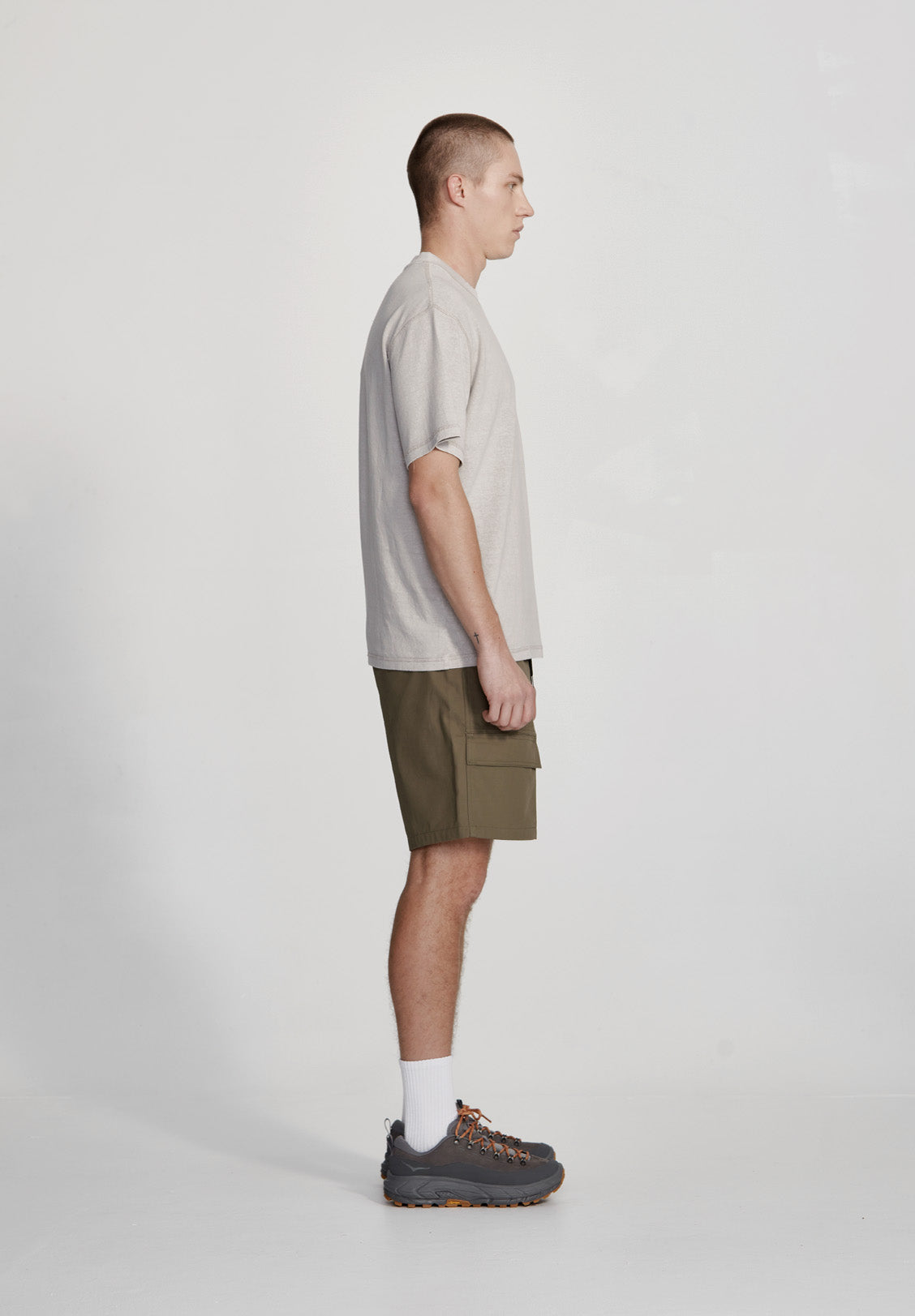 DRILL UTILITY SHORT, KHAKI