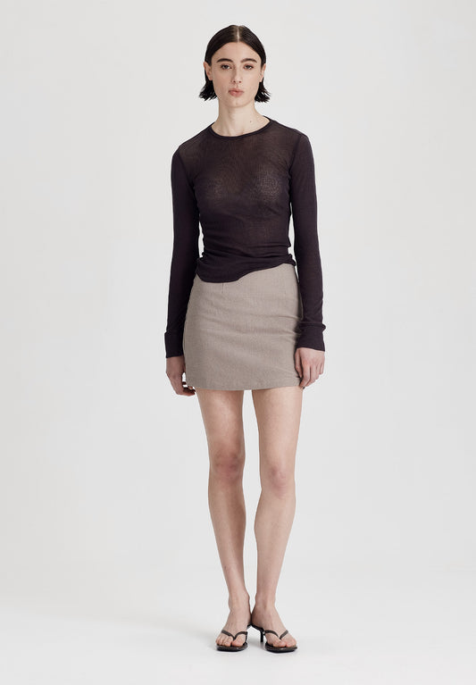 ULTRAFINE LS LAYER TEE, BLACK
