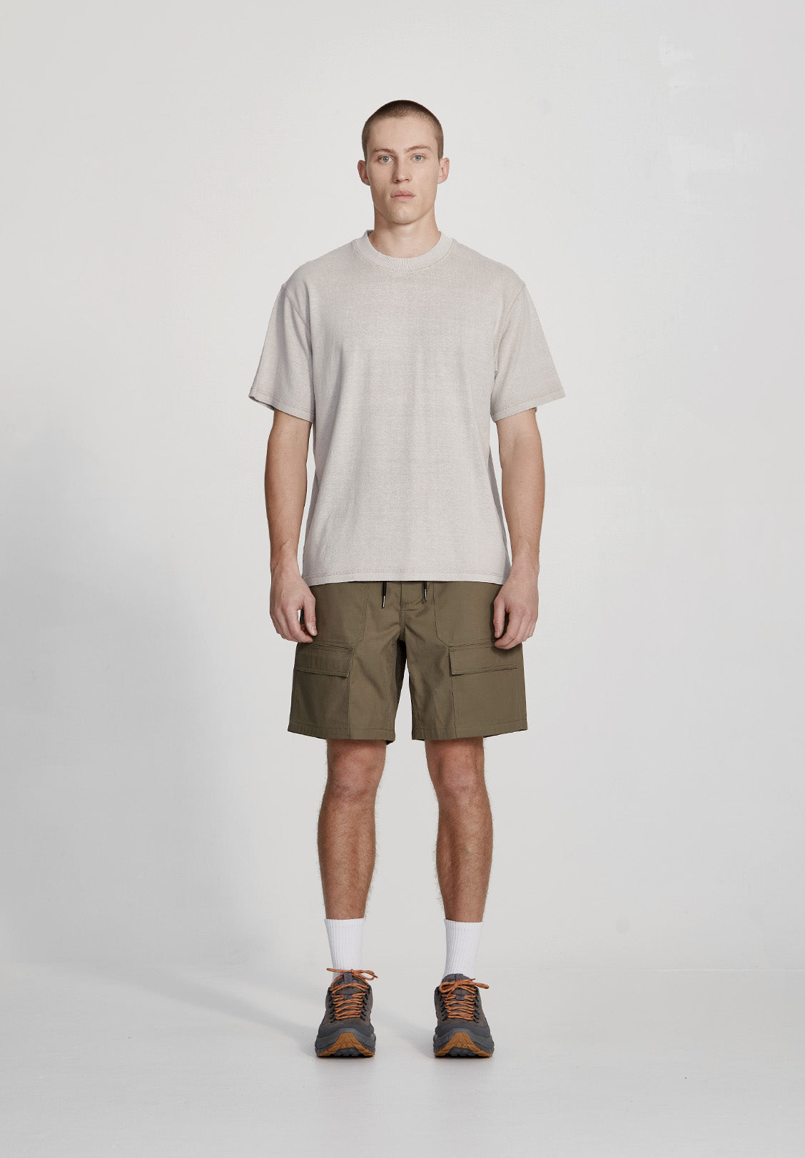 DRILL UTILITY SHORT, KHAKI