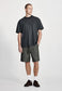 LINEN BLEND STUDIO SHORT, FOG