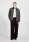 LINEN BLEND OVERSHIRT, FOG