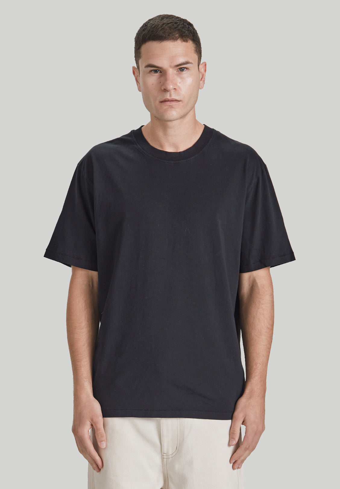 MENS RELAXED TEE, BLACK