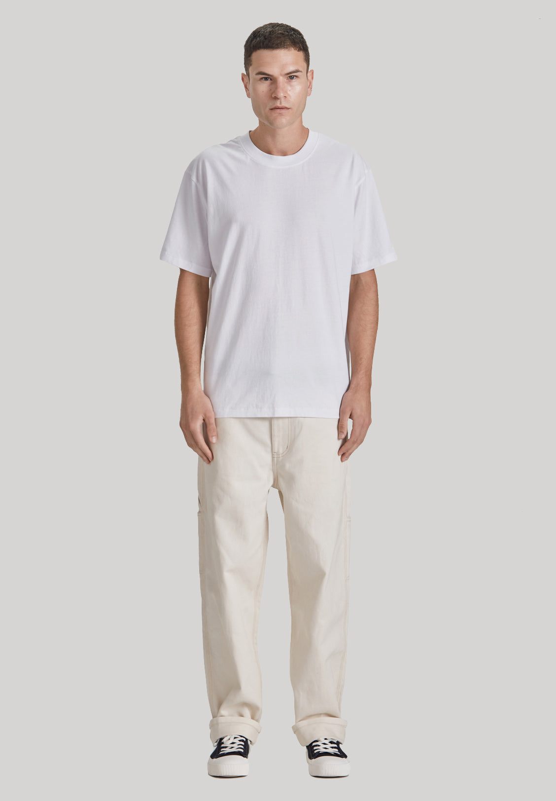 MENS RELAXED TEE, WHITE