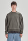 RELAXED FLEECE CREW, VINTAGE FOG