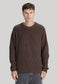 COTTON/WOOL JUMPER, COCOA