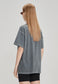 WOMENS BOY TEE, STORMY W MARLE TOPSTITCH