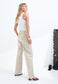 TAILORED RELAXED LEG PANT, NATURAL