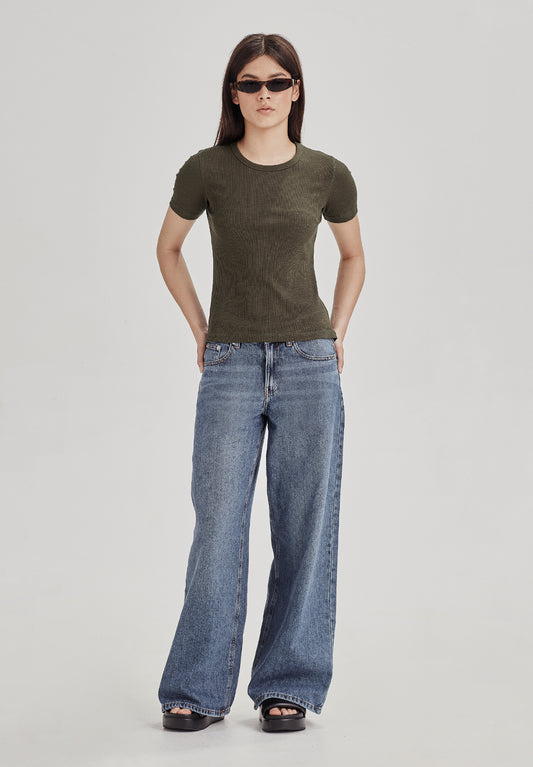 BASE RIB SS, KHAKI