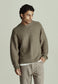 MENS KNIT JUMPER, OLIVE