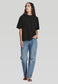WOMENS RELAXED TEE, BLACK