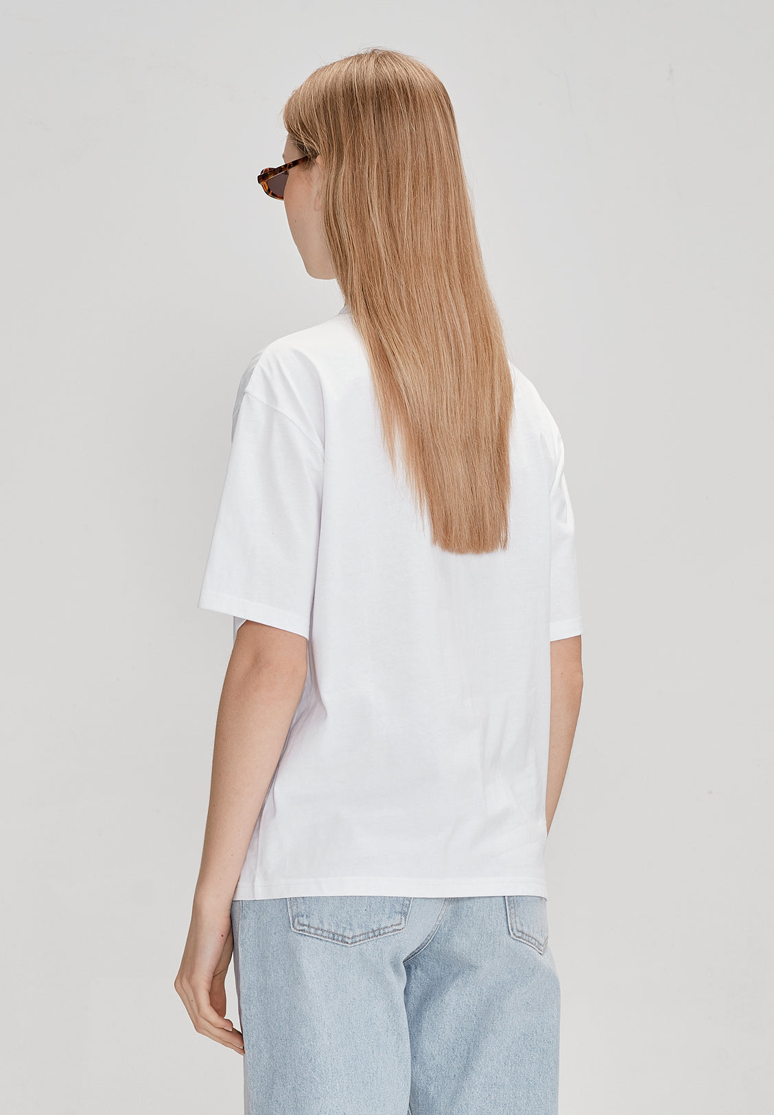 WOMENS RELAXED TEE, WHITE