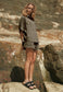 BOYFRIEND SHIRT, OLIVE GREY