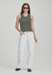 FITTED RIB TANK, VINTAGE FOG