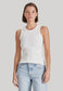 FITTED RIB TANK, WHITE