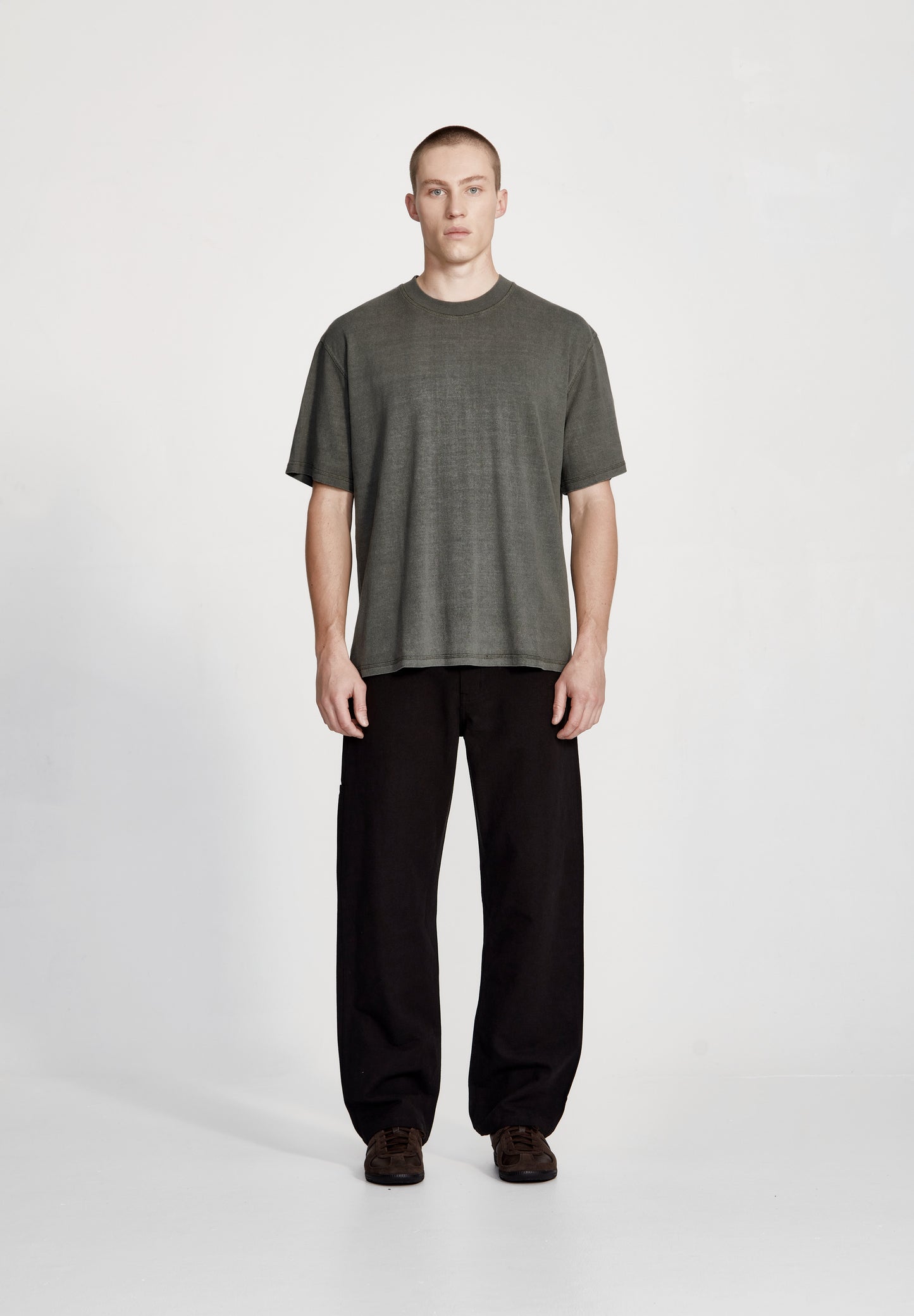HEMP JERSEY STUDIO TEE, VINTAGE FOG
