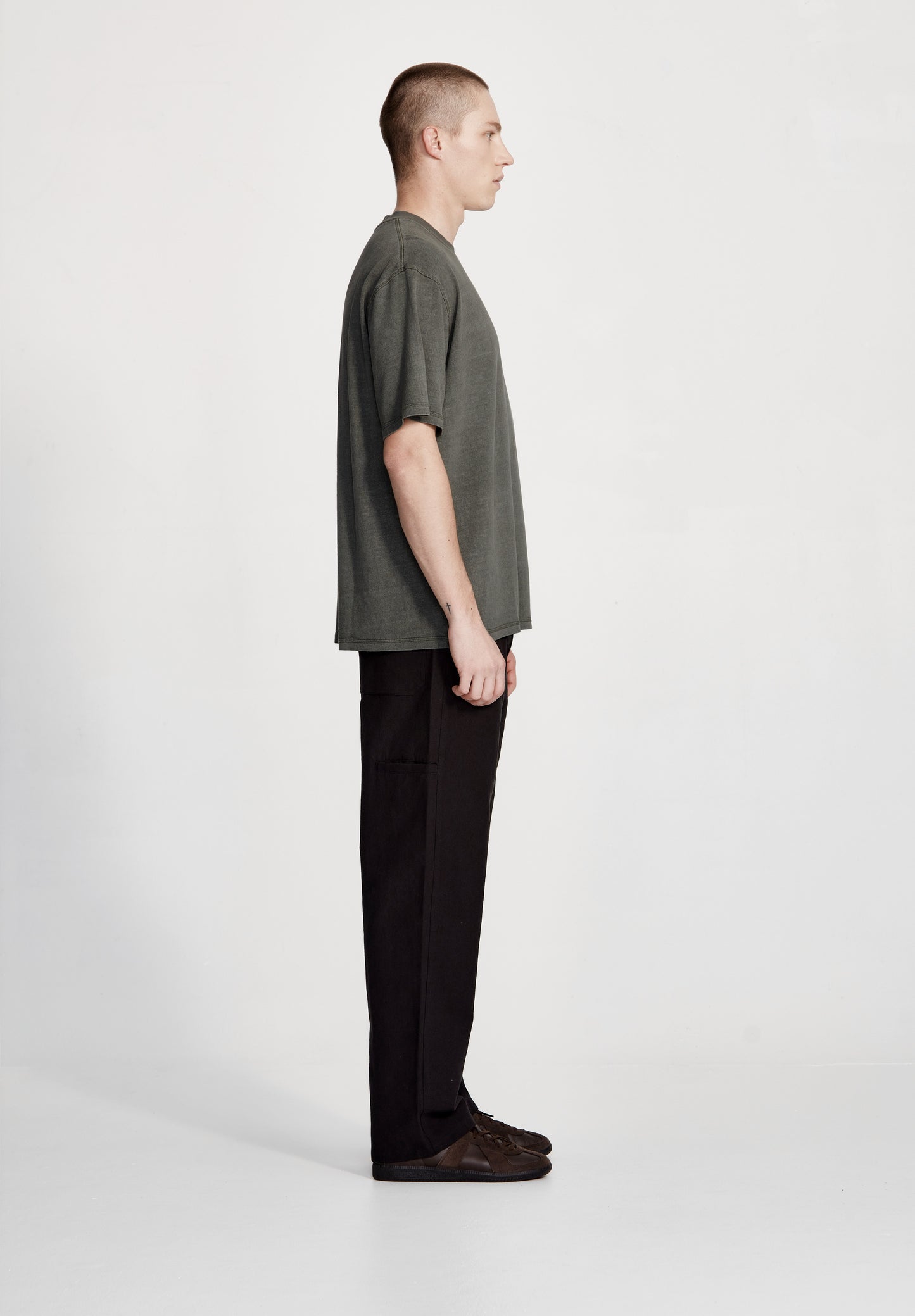 HEMP JERSEY STUDIO TEE, VINTAGE FOG