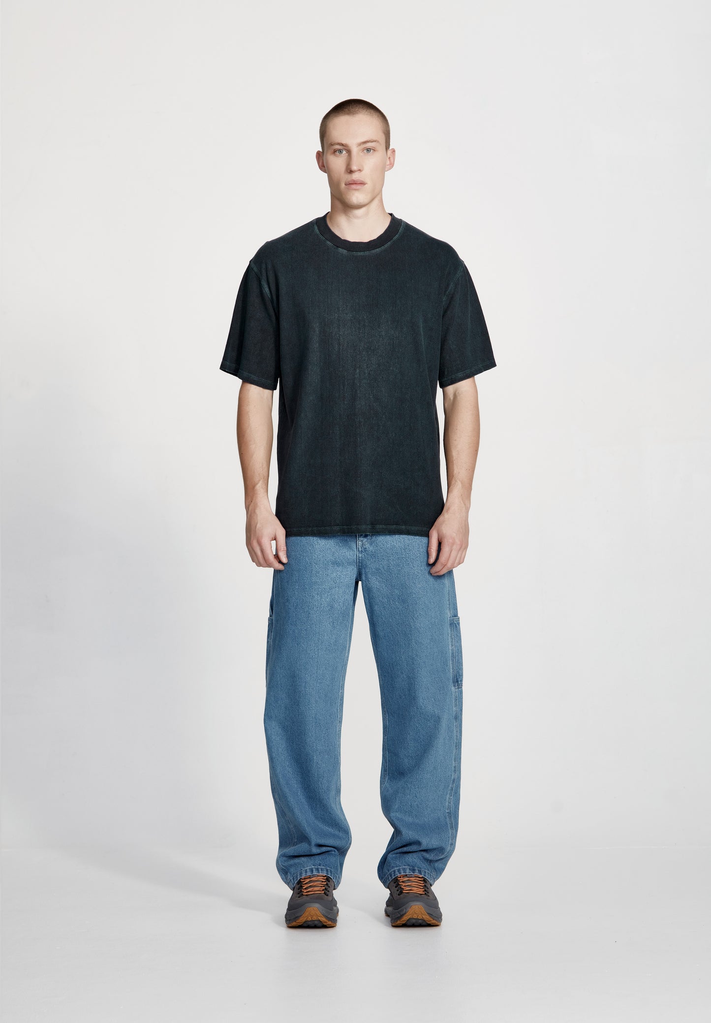 HEMP JERSEY STUDIO TEE, VINTAGE INK