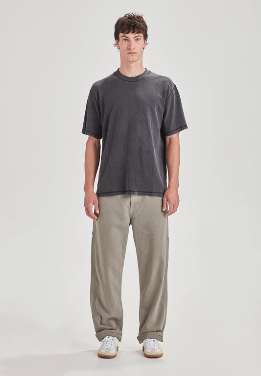 HEMP JERSEY SS TEE, VINTAGE GREY