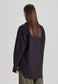 OVERSIZED POPLIN SHIRT, BLACK