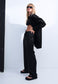 OVERSIZED POPLIN SHIRT, BLACK