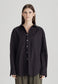 OVERSIZED POPLIN SHIRT, BLACK