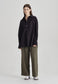 OVERSIZED POPLIN SHIRT, BLACK