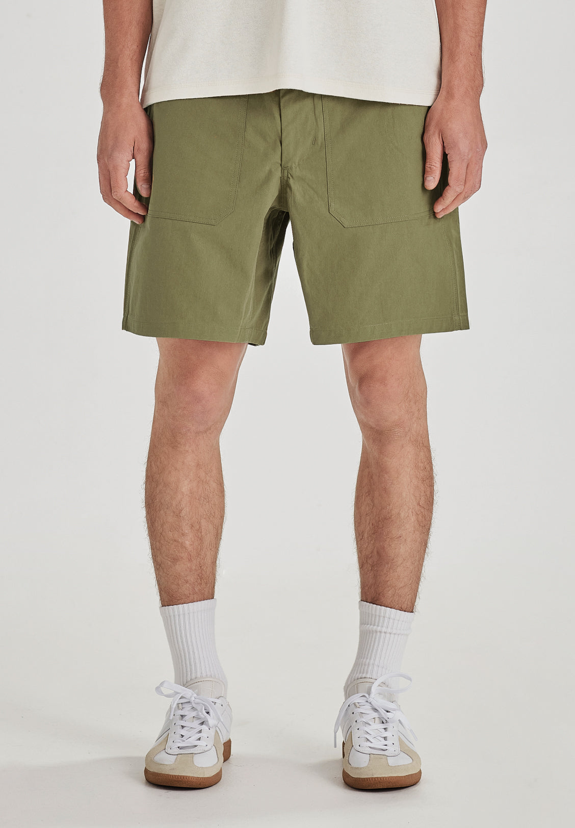 DRILL UTILITY SHORT, KHAKI - COMMONERS