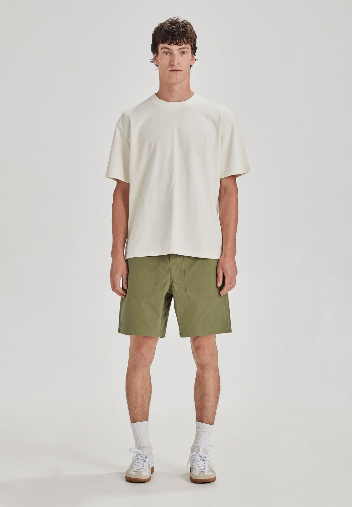 DRILL UTILITY SHORT, KHAKI - COMMONERS