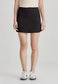 LINEN MINI SKIRT, BLACK