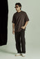 MENS OVERSIZED TEE, COCOA