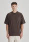 MENS OVERSIZED TEE, COCOA