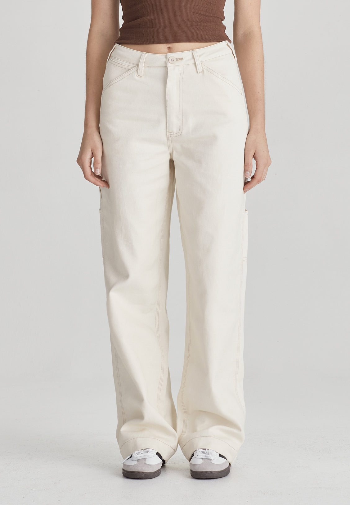 WOMENS CARPENTER PANT, ECRU