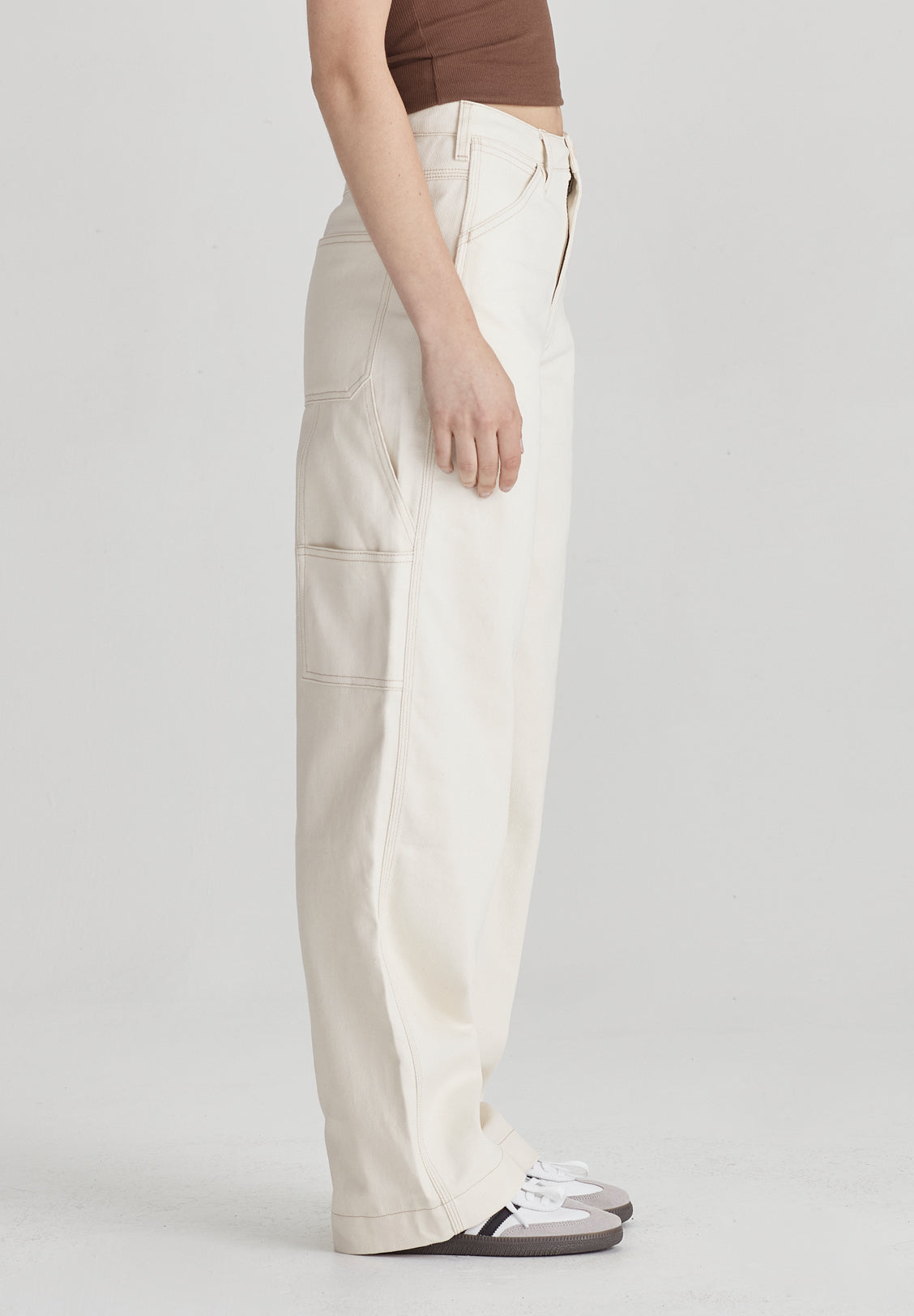 WOMENS CARPENTER PANT, ECRU