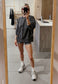 FLEECE LEISURE CREW, VINTAGE GREY