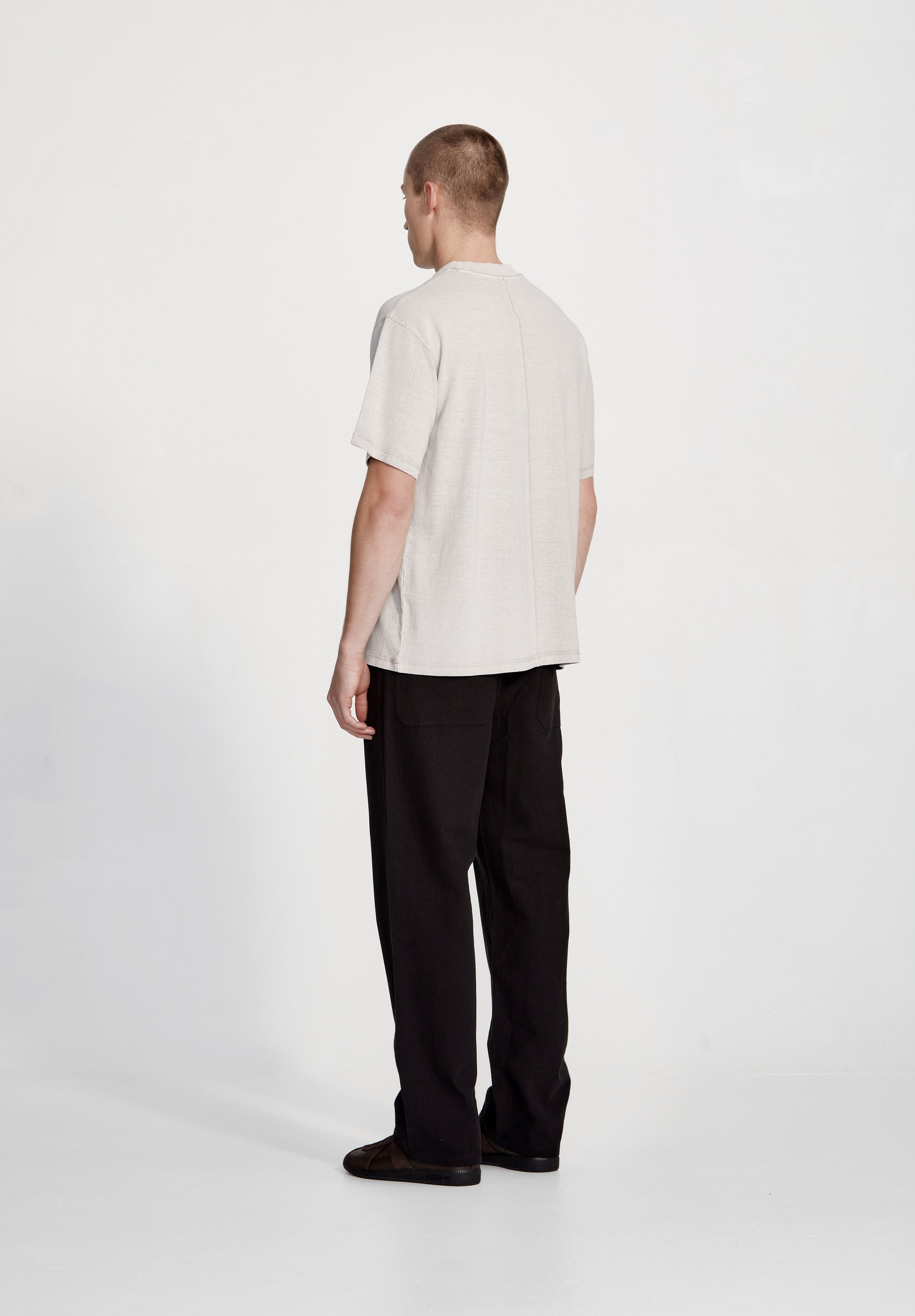 HEMP JERSEY STUDIO TEE, VINTAGE STONE - COMMONERS