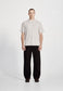 LINEN/COTTON WORK PANT, BLACK