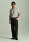 LINEN/COTTON WORK PANT, BLACK