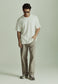 LINEN/COTTON WORK PANT, SMOKE