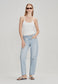 FITTED RIB CAMI, WHITE
