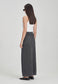 CARPENTER MAXI SKIRT, VINTAGE GREY