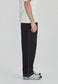 LINEN BLEND REC PANT, BLACK