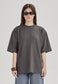 HEAVY LONGLINE TEE, GRAPHITE