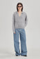 BOXY POLO KNIT, MARLE
