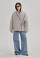 *PREORDER* QUILTED WRAP JACKET, DOVE