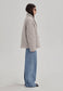*PREORDER* QUILTED WRAP JACKET, DOVE